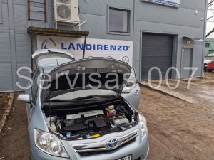 Landi Renzo EVO Itališka dujų įranga sumontuota į Hibridinį Toyota Auris 1.8